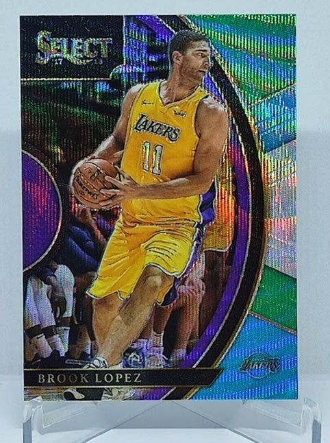 2017-18 Panini Select Tri Color Prizm Brook Lopez Lakers #77