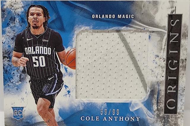 2020-21 Panini Origins Rookie Jumbo Jerseys RC Cole Anthony Magic 59/99