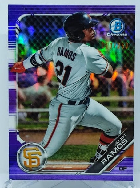 2019 Topps Bowman Chrome Purple Heliot Ramos San Francisco 110/250