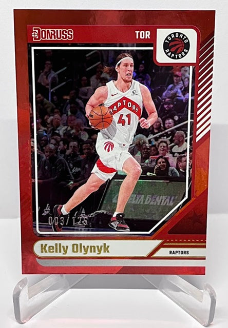 2024-25 Panin Donruss Red Stars Kelly Olynyk Raptors 003/125 #42 *6