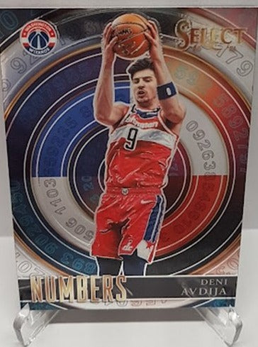 2021 Panini Select Numbers Deni Avdija Wizards #22