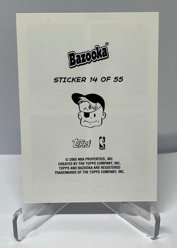 3 Card Lot 2005 Topps Bazooka Allen Iverson Philadelphia 76ers #165 Sticker Mini
