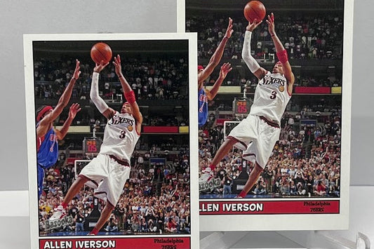 2 Card Lot 2005 Topps Bazooka Allen Iverson Philadelphia 76ers #103