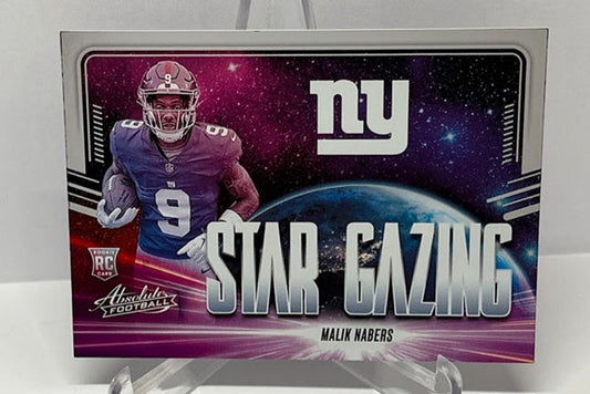 2024 Panini Absolute Star Gazing RC Malik Nabers New York Giants *3