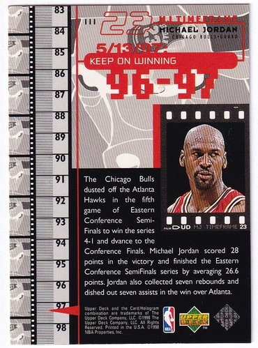 1998-99 Upper Deck Michael Jordan Bulls #111