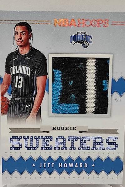 2023-24 Panini NBA Hoops Rookie Sweaters Jett Howard Orlando Magic