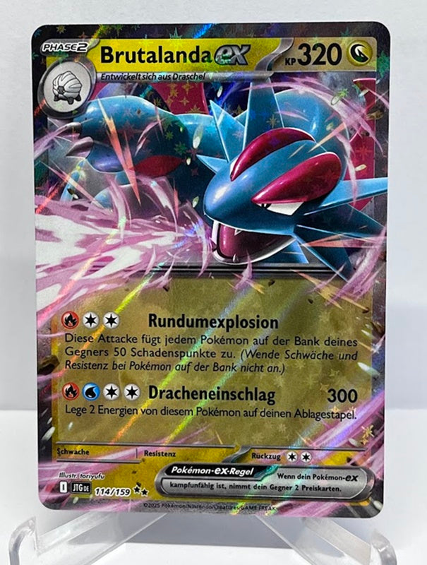 Pokemon Karmesin & Purpur Reisegefährten Brutalanda ex 114/159 Holo Deutsch #99
