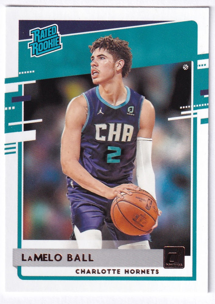 2020-21 Panini Donruss Rated Rookie LaMelo Ball Charlotte Hornets #202