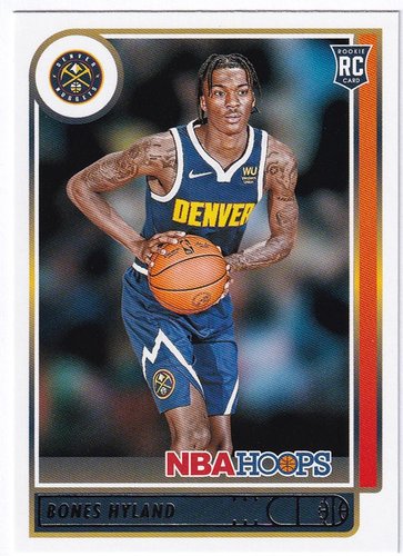 2021-22 Panini Hoops RC Bones Hyland Nuggets #224