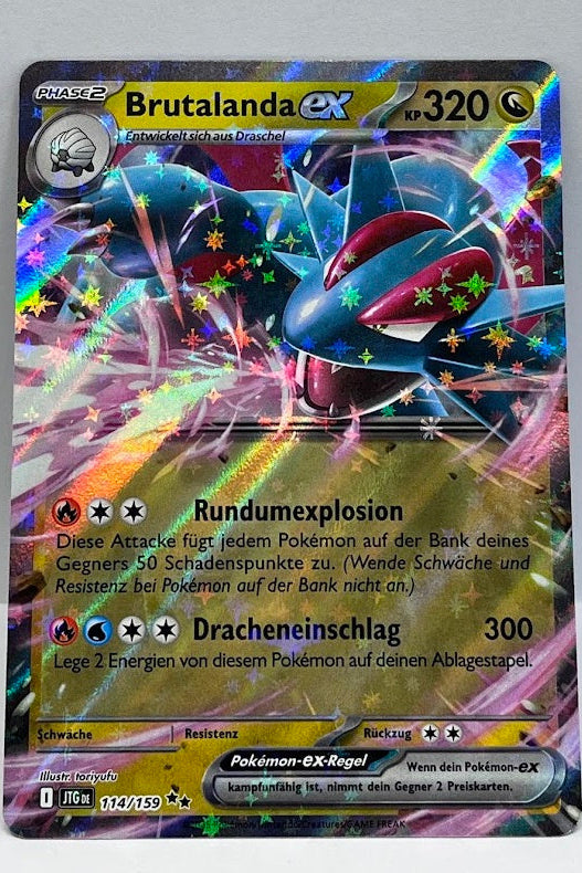 Pokemon Karmesin & Purpur Reisegefährten Brutalanda ex 114/159 Holo Deutsch #99
