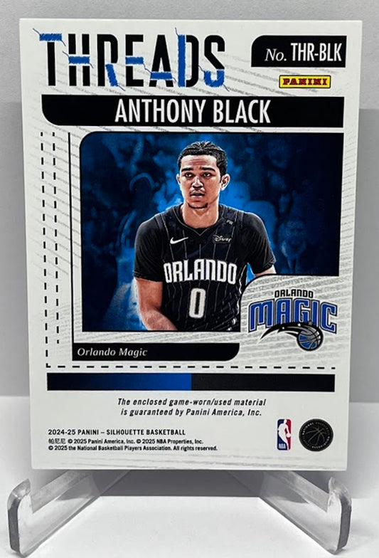 2024-25 Panini Silhouette Threads Anthony Black Orlando Magic