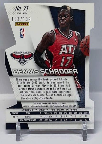 2014-15 Panini Prizm Purple Prizm Dennis Schröder Hawks 103/139 *2