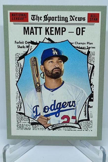 2019 Topps Heritage Matt Kemp Los Angeles Dodgers #366