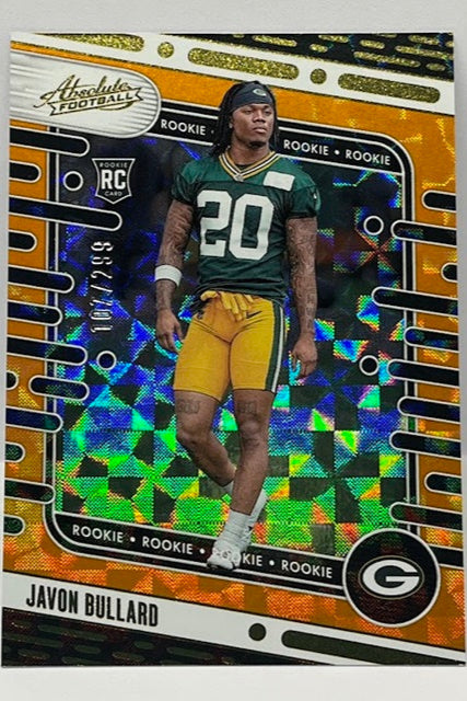 2024 Panini Absolute Orange Javon Bullard Green Bay Packers 107/299   *3