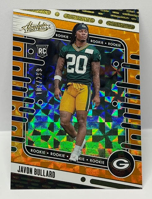 2024 Panini Absolute Orange Javon Bullard Green Bay Packers 107/299   *3