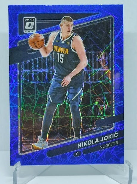 2021-22 Panini Donruss Optic Blue Velocity Prizm Nikola Jokic Nuggets #59