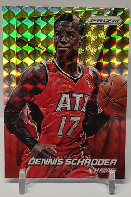 2014-15 Panini Prizm Yellow Red Prizm Dennis Schröder #71 *2