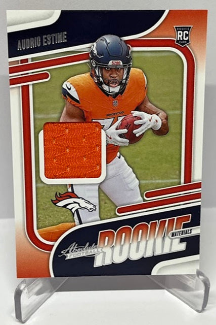 2024 Panini Absolute Rookie Materials RC Audric Estime Broncos *3