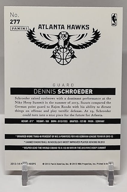 2013-14 Panini Hoops RC Dennis Schröder Hawks #277 *2