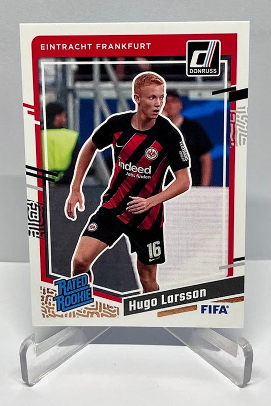 2023-24 Panini Donruss Rated Rookie Hugo Larsson Eintracht Frankfurt #188
