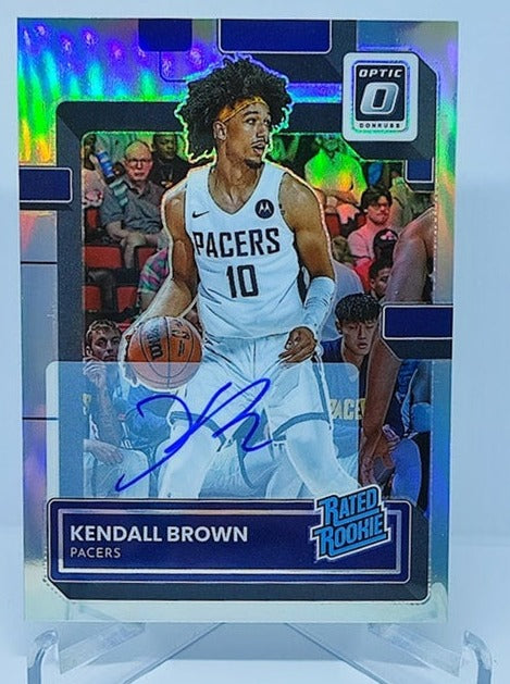 2022-23 Panini Donruss Optic Prizm Rated Rookie Kendall Brown Pacers #217