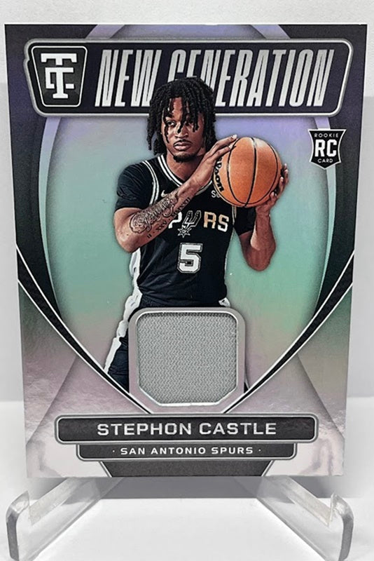 2024-25 Panini Totally Certified New Generation Jerseys RC Stephon Castle Spurs