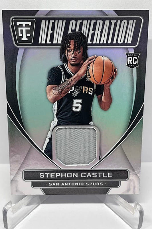 2024-25 Panini Totally Certified New Generation Jerseys RC Stephon Castle Spurs