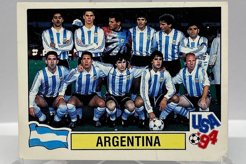 1994 Panini WM USA Sticker Team Argentina Maradona #218