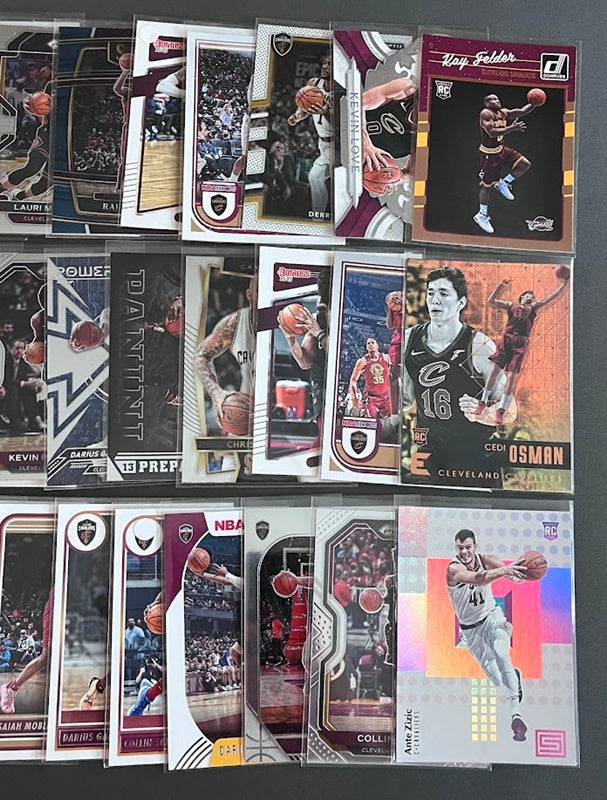 30 Card Team Lot CLEVELAND CAVALIERS Rookies & Veterans A
