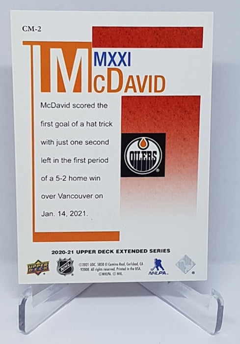 2020-21 Upper Deck Extended Series MMXXI Connor McDavid 329/350 #CM-2