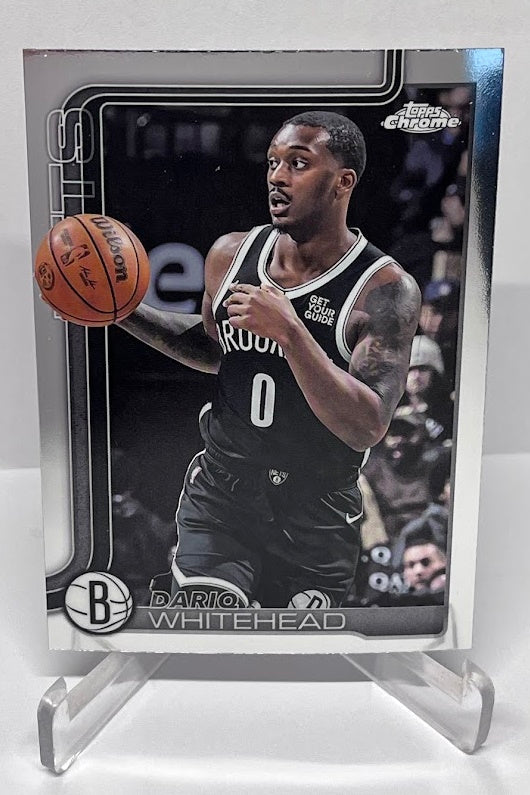 2025-26 Topps Chrome Dariq Whitehead Brooklyn Nets #91