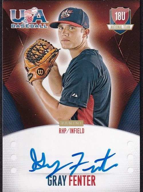 2014 Panini USA Baseball National Team AU Gray Fenter 251/499