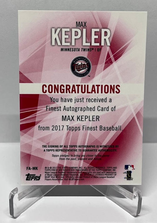 2017 Topps Finest Autographs Green Max Kepler Twins 19/99