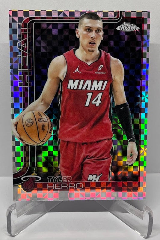 2025-26 Topps Chrome X-Fractor Tyler Herro Miami Heat #188
