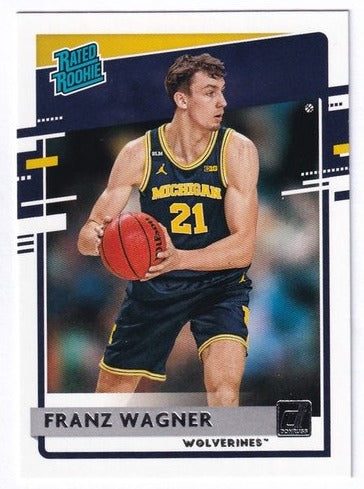 2021 Panini Chronicles Rated Rookie RC Franz Wagner Michigan #34