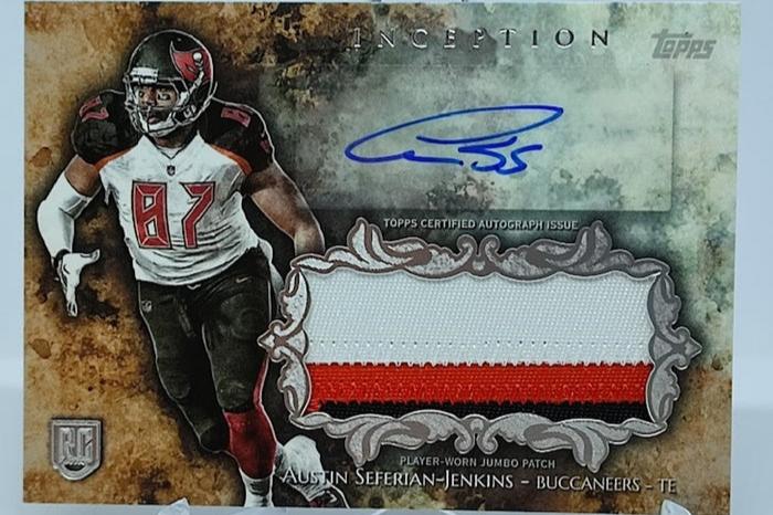 2014 Topps Inception Autograph Jumbo Patch RC Austin Seferian-Jenkins *1