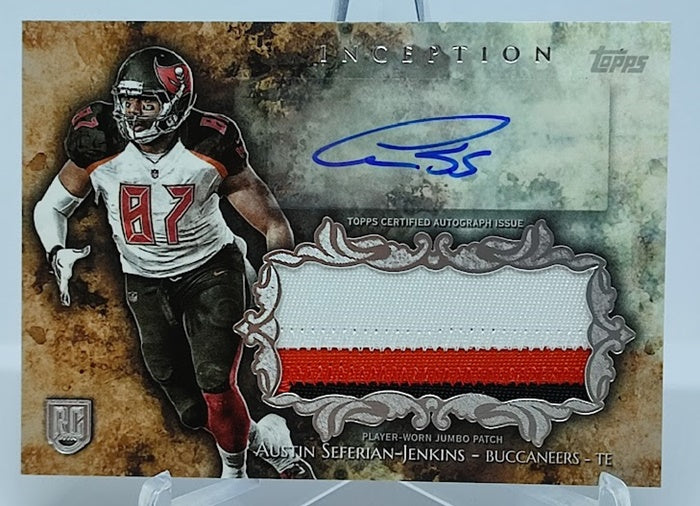 2014 Topps Inception Autograph Jumbo Patch RC Austin Seferian-Jenkins *1