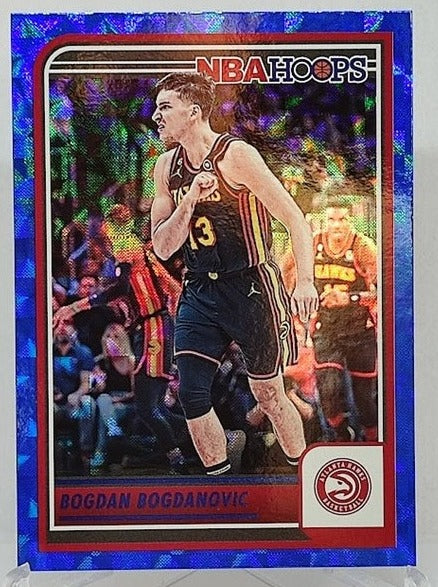 2023-24 Panini Hoops Hyper Blue Bogdan Bogdanovic Hawks #101