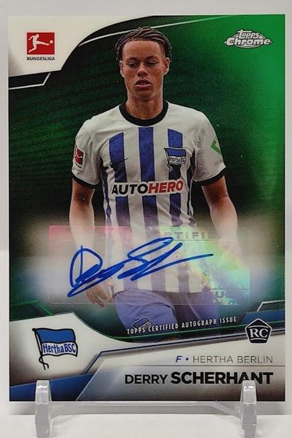 2022-23 Topps Chrome Auto RC Derry Scherhant Hertha BSC 78/99