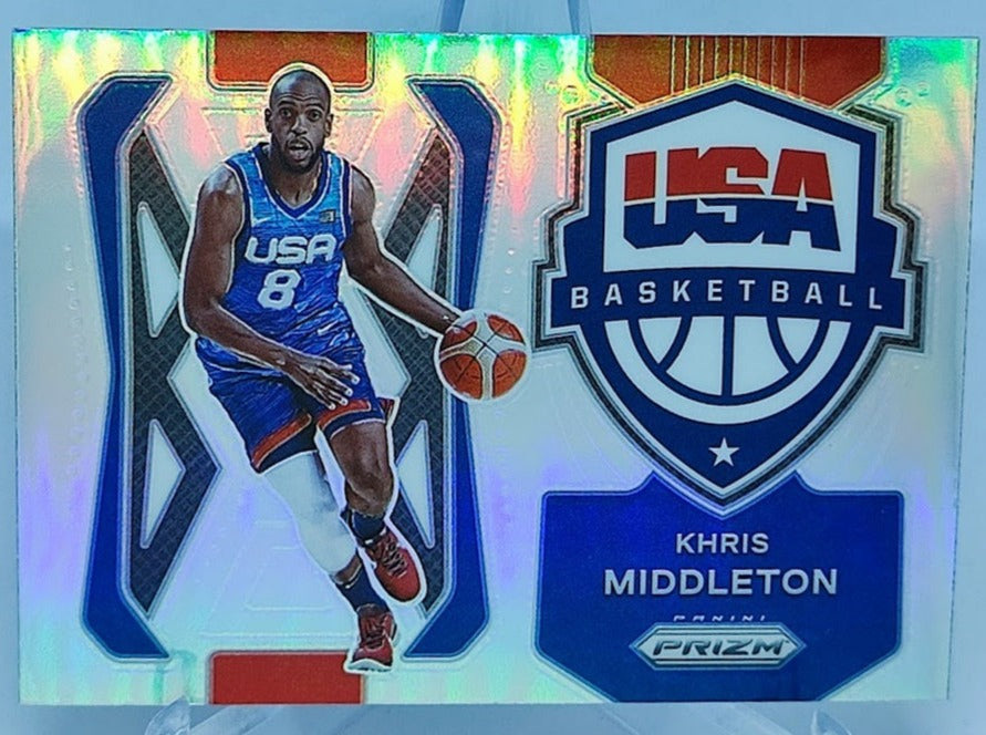 2021-22 Panini Prizm Team USA Silver Khris Middleton #5