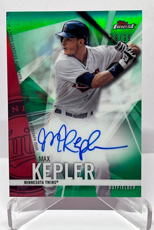 2017 Topps Finest Autographs Green Max Kepler Twins 19/99