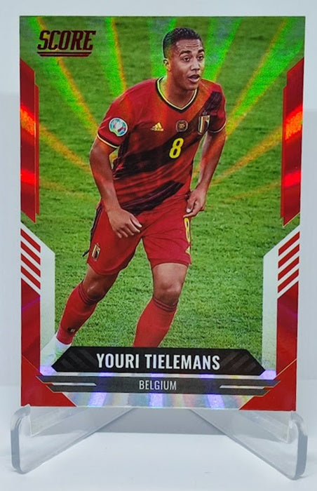 2021-22 Panini Score FIFA Red Laser Youri Tielemans Belgium #17