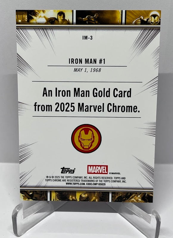 2025 Topps Chrome Marvel Iron Man Gold The Invincible Iron Man #1 1968 #3 *7
