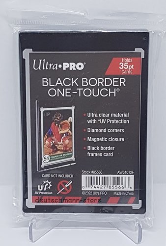 1x Ultra Pro BLACK Border One Touch Magnetic Card Holder 35pt