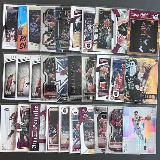 30 Card Team Lot CLEVELAND CAVALIERS Rookies & Veterans A