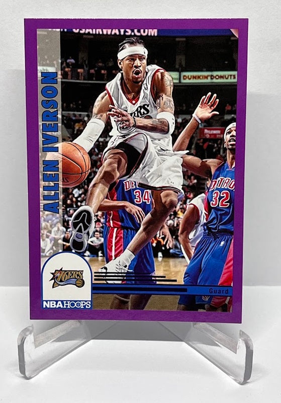 2022-23 Panini Hoops Tribute Purple Allen Iverson Philadelphia 76ers #297