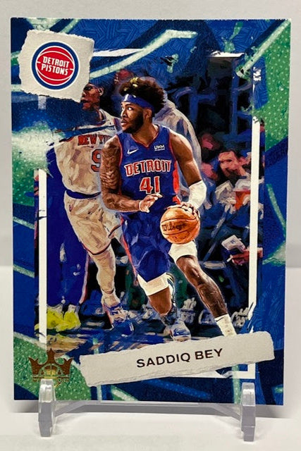 2022-23 Panini Court Kings Saddiq Bey Pistons #12