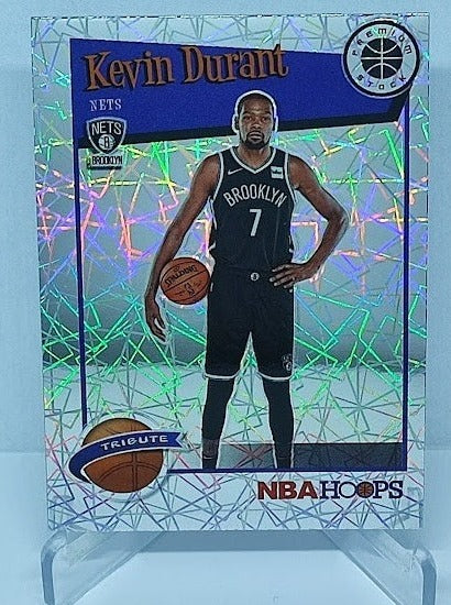 2019-20 Panini Hoops Tribute Laser Prizm Kevin Durant Nets #284