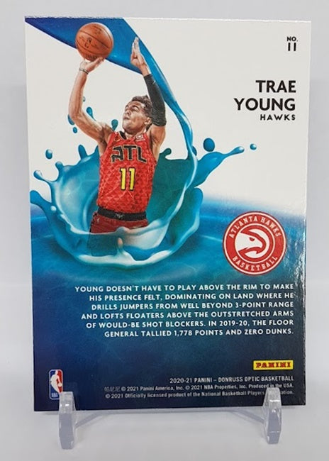 2020-21 Panini Donruss Optic Splash Trae Young Hawks #11