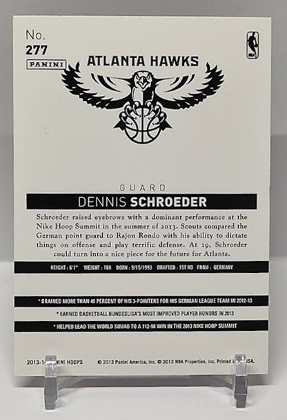 2013-14 Panini Hoops RC Dennis Schröder Hawks #277 White *2